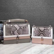 Replica Fendi Kan I Small Mini Bag in Two-tone Leather and Python 8M03812 VS02819