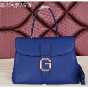 Replica Gucci Grainy Leather Tote Bag G3526 Blue VS09353
