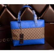 Replica Gucci Laidback Crafty Canvas Tote Bags 339000 Blue VS00013