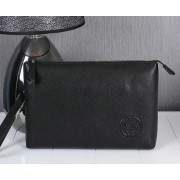 Replica Gucci Original Grainy Leather Clutches G8016 Black VS07809
