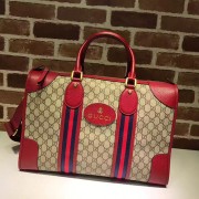 Replica Gucci Soft GG Supreme Duffle Bag with Web Red 459311 VS05898