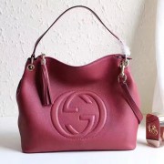 Replica Gucci Soho Leather Hobo Bag Burgundy 408825 VS05634