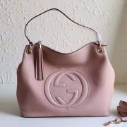Replica Gucci Soho Leather Hobo Bag Pink 408825 VS05077