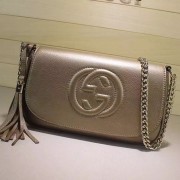 Replica Gucci Soho Leather Shoulder Bag Bronze 336752 VS01292