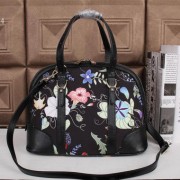 Replica Gucci Vintage Linen Top Handle Bag 309617 Black VS07691