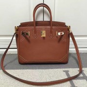 Replica Hermes Birkin 30 Tote Bag in Brown Swift Leather HB1220 VS00250