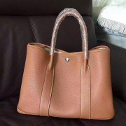 Replica Hermes Garden Party 36 30 Tote Bag in Imported Togo Leather Brown VS05049