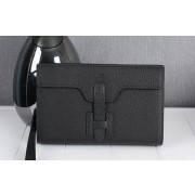 Replica Hermes Jige Clutch Bag Calfskin Leather HQ8059 Black VS05862