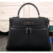 Replica Hermes Kelly Lakis Tote Bag H3658 Black VS05158