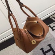 Replica Hermes Lindy 26 Bag Brown Togo Calfskin Leather HLD2630 VS01008