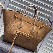 Replica High Quality Celine Luggage Phantom Bag Khaki Original Leather CL112520 VS00109