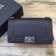 Replica High Quality Chanel Braided Calfskin Boy Chanel Bag Black A67086 VS05259