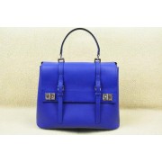 Replica High Quality Prada Original Leather Tote Bag BN2789 Blue VS00404