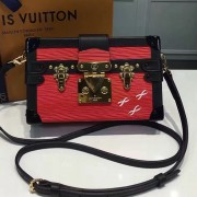 Replica Louis Vuitton Epi Leather Petite Malle Red Shiny Gold M42562 VS03774