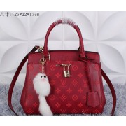 Replica Louis Vuitton Grainy Leather Rivoli BB M41152 Burgundy VS03552