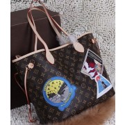 Replica Louis Vuitton Monogram Canvas Cindy Sherman Neverfull MM Bag M40995 VS05828