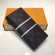 Replica Louis Vuitton Monogram Eclipse Canvas Brazza Wallet M64438 VS06301