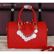Replica Louis Vuitton Monogram Empreinte Speedy BANDOULIERE 30 Bag M40756 Red VS00924