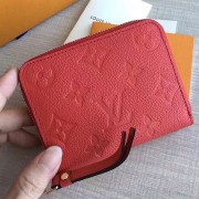 Replica Louis Vuitton Monogram Empreinte Zippy Coin Purse Red M60067 VS08280