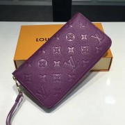 Replica Louis Vuitton Monogram Empreinte Zippy Long Wallet Purple M60571 VS04989