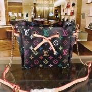 Replica Louis Vuitton Monogram Multicolore Bow Bag M40525 Black VS04209