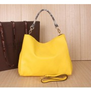 Replica Louis Vuitton Original Leather Bagatelle M91671 Yellow VS05478