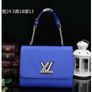 Replica Louis Vuitton Original Leather Twist Bag M48618 Blue VS05182