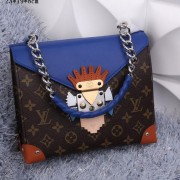 Replica Louis Vuitton POCHETTE MASK CHAIN GM Monogram M50130 Blue VS00935