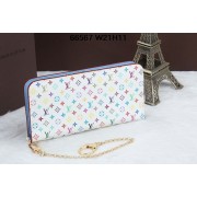 Replica Louis Vuitton White Monogram Multicolore Insolite Wallet M66567 SkyBlue VS07278