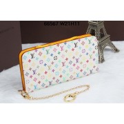 Replica Louis Vuitton White Monogram Multicolore Insolite Wallet M66567 Yellow VS04261