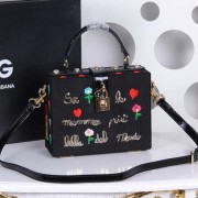 Replica Luxury Dolce & Gabbana Family Patch DOLCE BOX Bag DG4190 Black VS01969