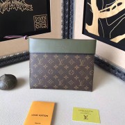 Replica Luxury Louis Vuitton Monogram Canvas Pochette Tuileries Khaki M64034 VS06285