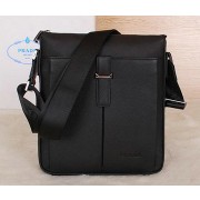 Replica Prada Calfskin Leather Messenger Bag P80761 Black VS02613