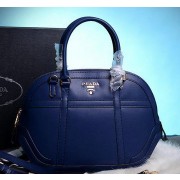 Replica Prada Calfskin Leather Tote Bag BN2640 Royal VS03002