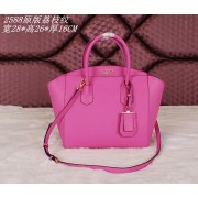 Replica Prada Original Grainy Leather Tote Bag BN2588 Rose VS00188