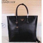 Replica Prada Original Leather Tote Bag BN2773 Black VS04879