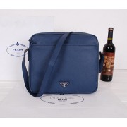 Replica PRADA Original Saffiano Leather Messenger Bag VA3082 Royal VS03040