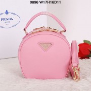 Replica Prada Saffiano Leather Hobo Bag BL0896 Pink VS00506