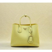 Replica Prada Saffiano Leather Tote Bag BN2756 Lemon VS03107