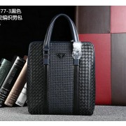 Replica Prada Weave Leather Tote Bag P50773 Black VS04931