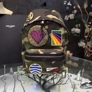 Replica Saint Laurent City Multi-patch Backpack 437087 VS01899
