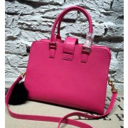 Saint Laurent Cabas Smooth Leather Top Handle Bag Y265764 Rose VS00165