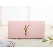 Saint Laurent Classic Monogramme Clutch Original Leather Y5486 Pink VS07084