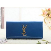 Saint Laurent Classic Monogramme Clutch Patent Y5486 Royal VS01771