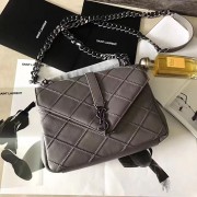 Saint Laurent Medium Monogram College Bag Grey 428056 VS00667