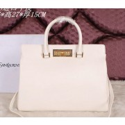 Saint Laurent Medium Trois Clous Tote Bag Y7118 White VS07161