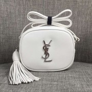 Saint Laurent Monogram Blogger Bag In White Leather YS16SS VS01453