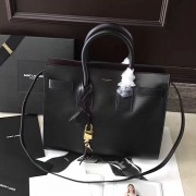 Saint Laurent Sac De Jour Souple Bag Black with Brown interior 378299 VS00633