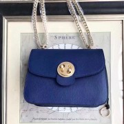 Sale 1:1 Chloe Medium Mily Leather Shoulder Bag Blue C230120 VS06409