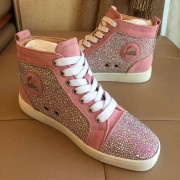 Sale 1:1 Christian Louboutin Louis Strass Flat Pink CL1250 VS02883